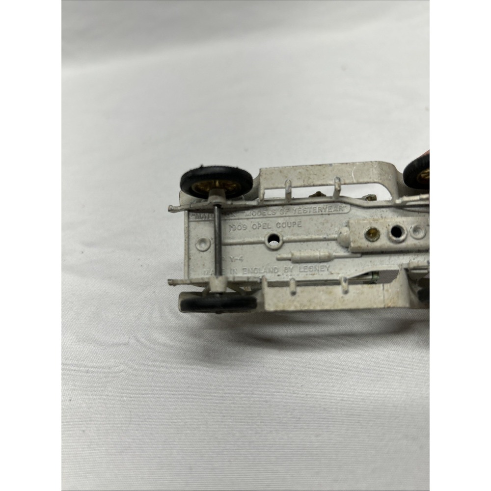 Matchbox Models of Yesteryear‎ 1909 Opel Coupe No.Y-4 Car White *VINTAGE* - Picture 4 of 4